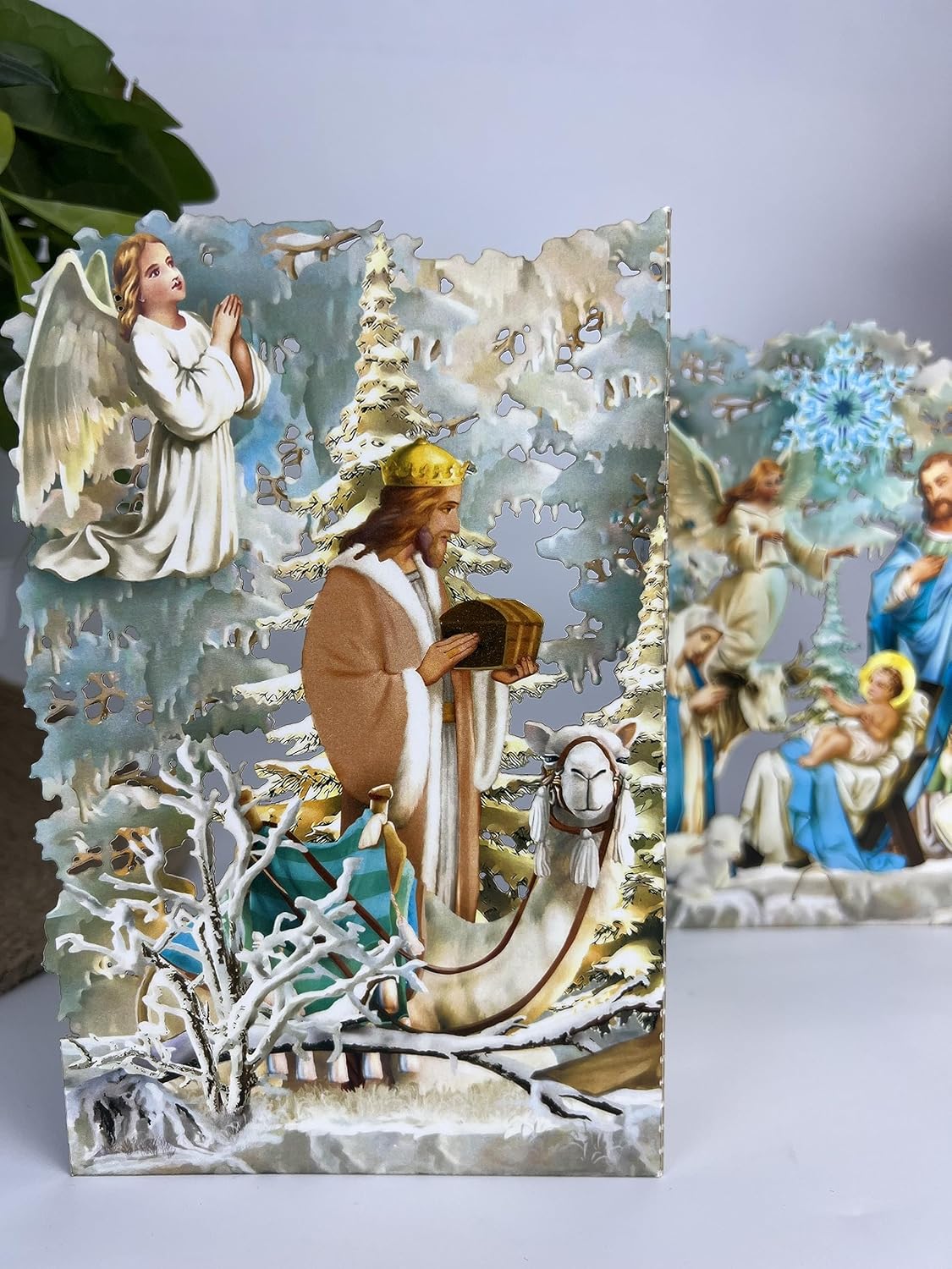 Christmas 3D Jesus Nativity Pop Up Card, Premium Pop Up Card, and Zig Zag Pop Up Jesus Christ Card