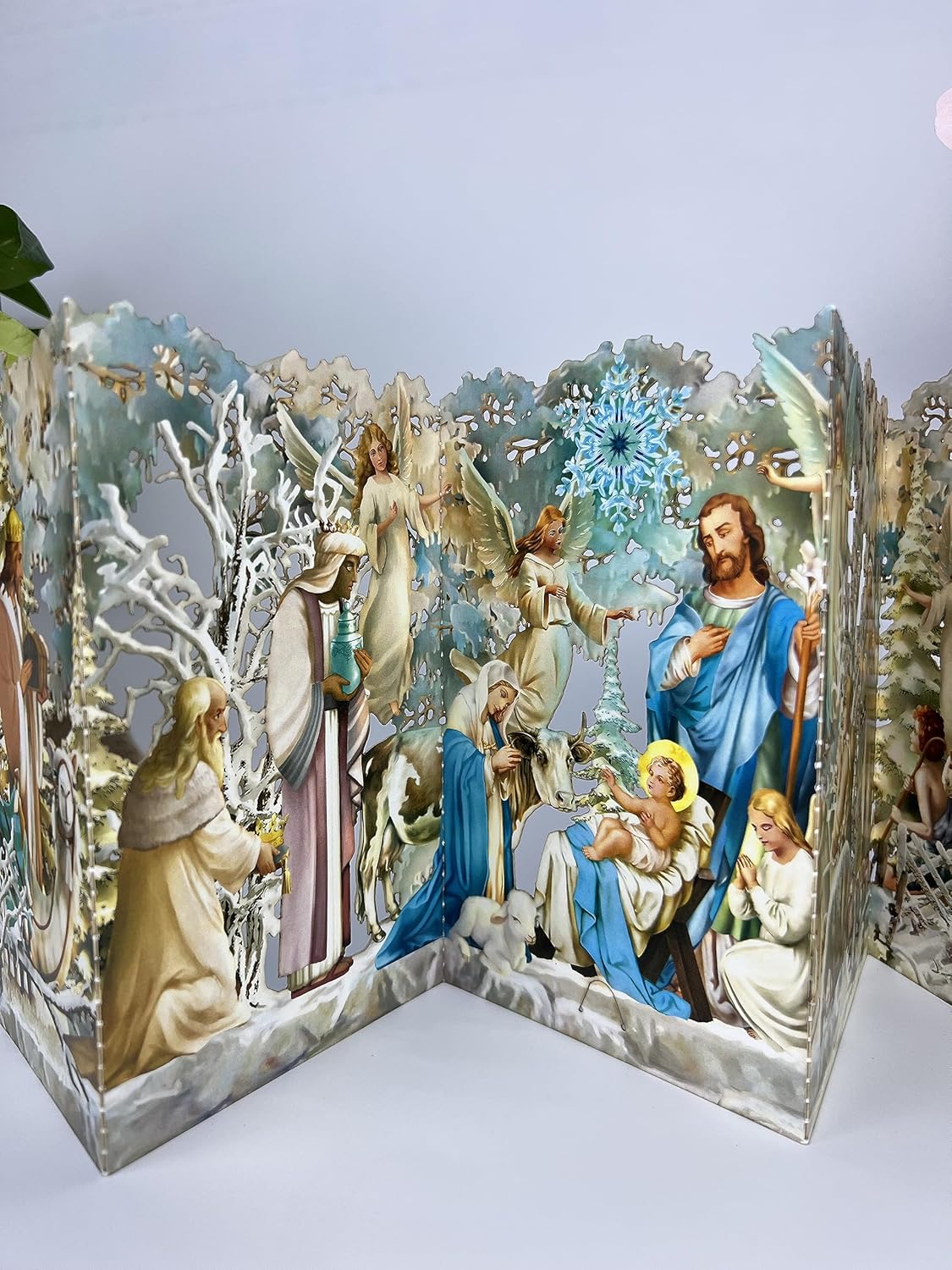 Christmas 3D Jesus Nativity Pop Up Card, Premium Pop Up Card, and Zig Zag Pop Up Jesus Christ Card