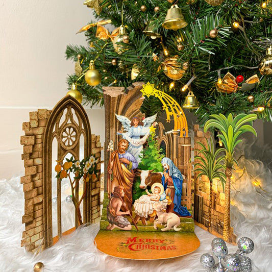 3D Holy Night Card, Premium Pop Up Card, Holy Night, Lord Savior, Revival